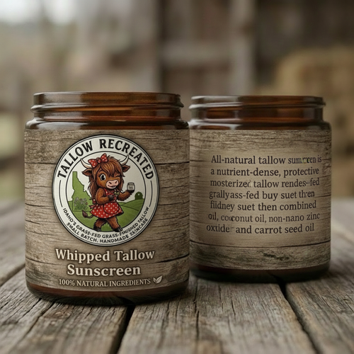 Tallow Sunscreen 100% natural. Clean mineral protection. Exceptionally sourced